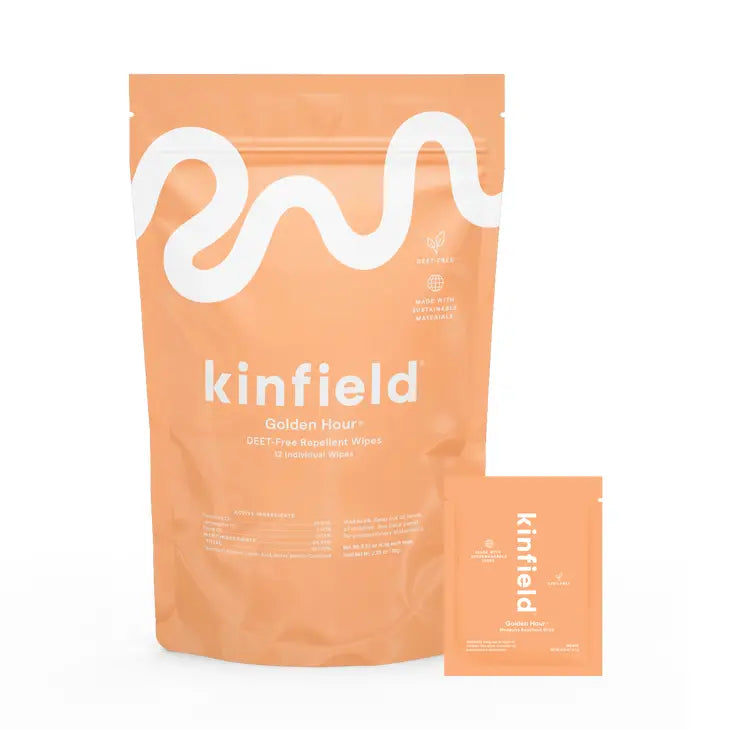 Kinfield | Golden Hour Wipes - Natural Mosquito Repellent (12 pack)
