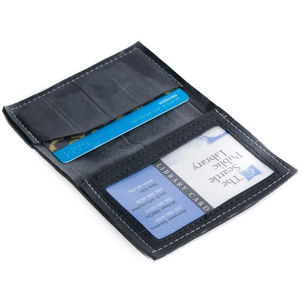 Alchemy Goods | Rubber Tire Wallet With Bi-fold Up-Cycled Belltown - Black, Wallet, alchemy, Defiance Outdoor Gear Co.