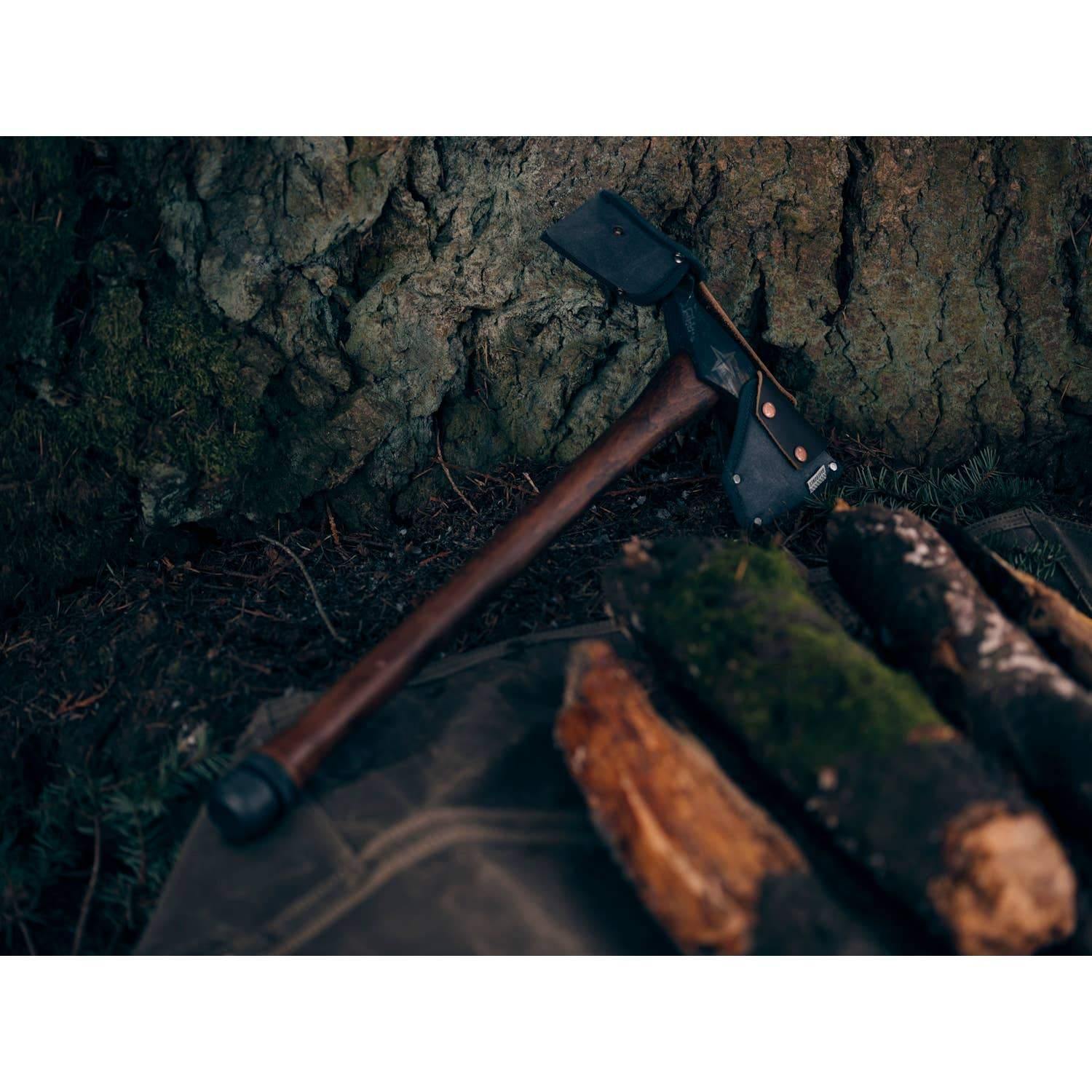 Barebones | Pulaski Axe with Wooden Handle & Canvas Sheath, Axes, Barebones, Defiance Outdoor Gear Co.