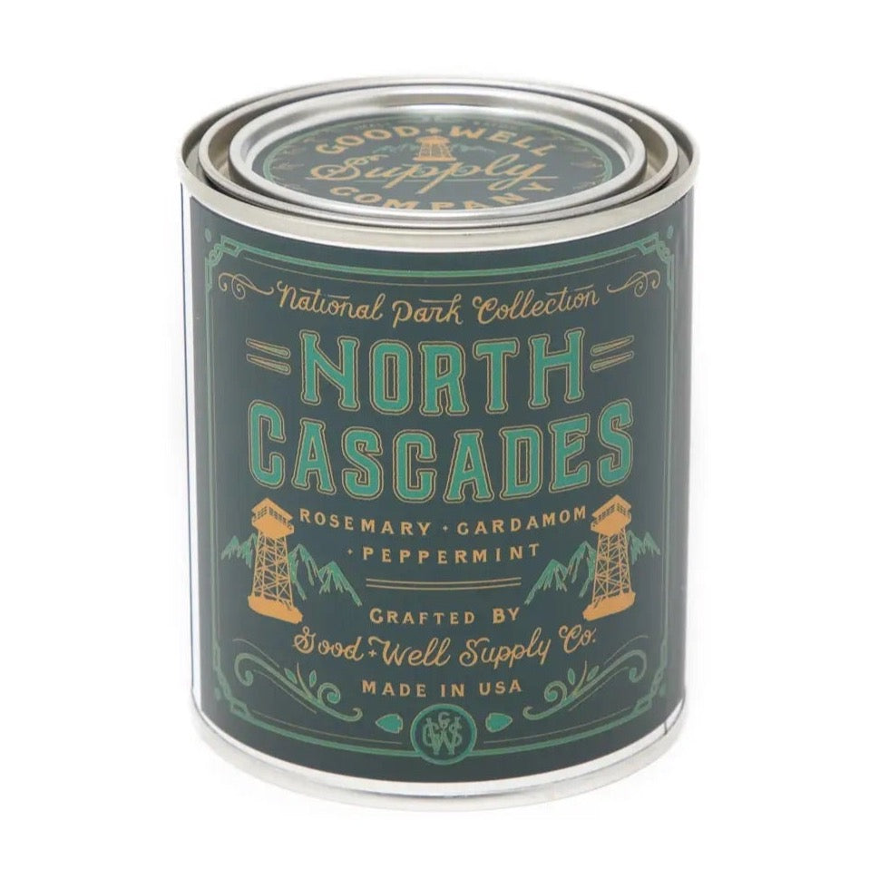 Bougie de café Campfire - Notes d'espresso, de bois de cèdre et de bois de santal 1/2 pinte