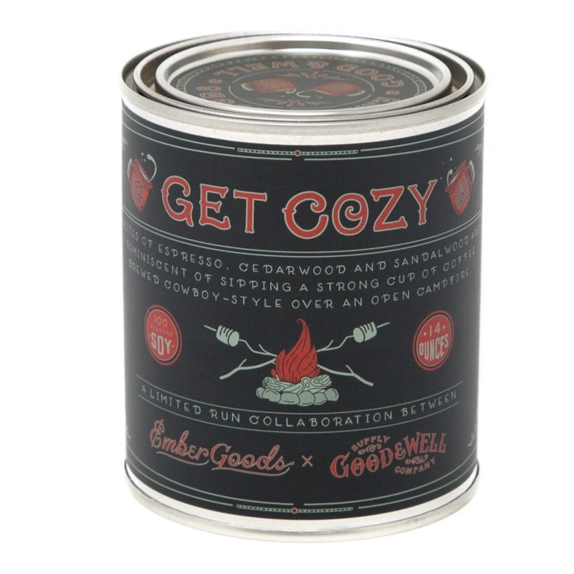 Campfire Coffee Candle - Notes of Espresso, Cedarwood & Sandalwood 1/2 Pint, Candles, Good & Well Supply Co., Defiance Outdoor Gear Co.