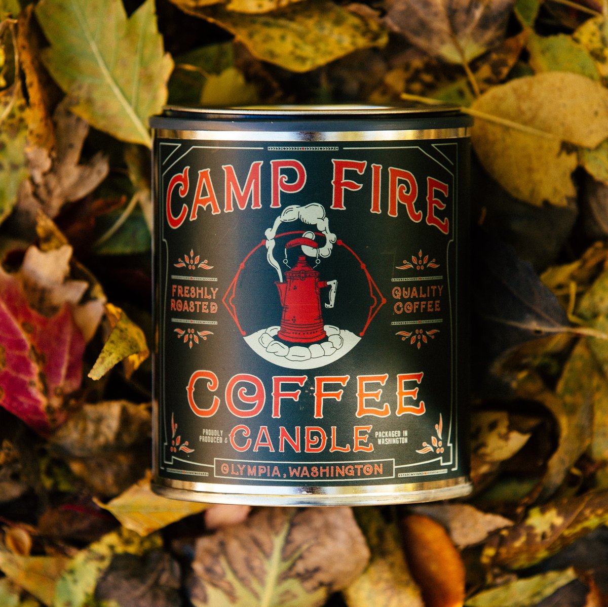 Campfire Coffee Candle - Notes of Espresso, Cedarwood & Sandalwood 1/2 Pint, Candles, Good & Well Supply Co., Defiance Outdoor Gear Co.