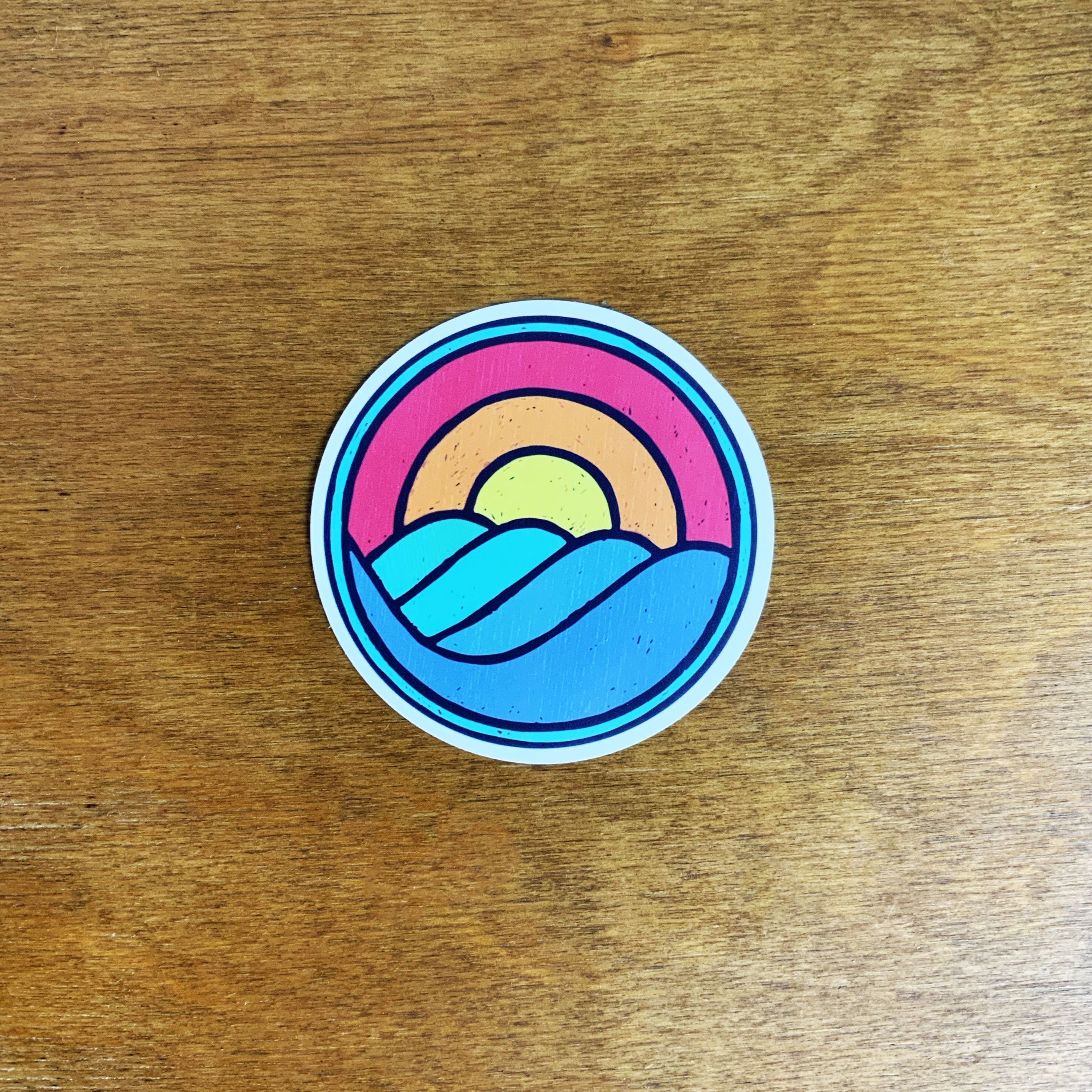 Perfect Wave Sticker, sticker, Pacific Rayne, Defiance Outdoor Gear Co.