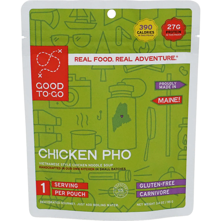 Chicken Pho Freeze Dried Backpacking Meal | Good to Go