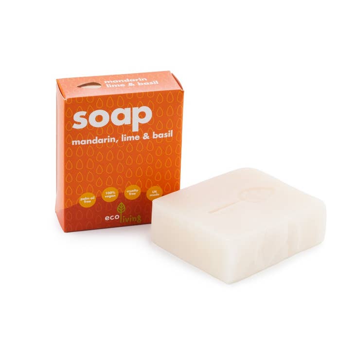 Eco Living | Natural Handmade Bar of Soap - Mandarin Lime & Basil