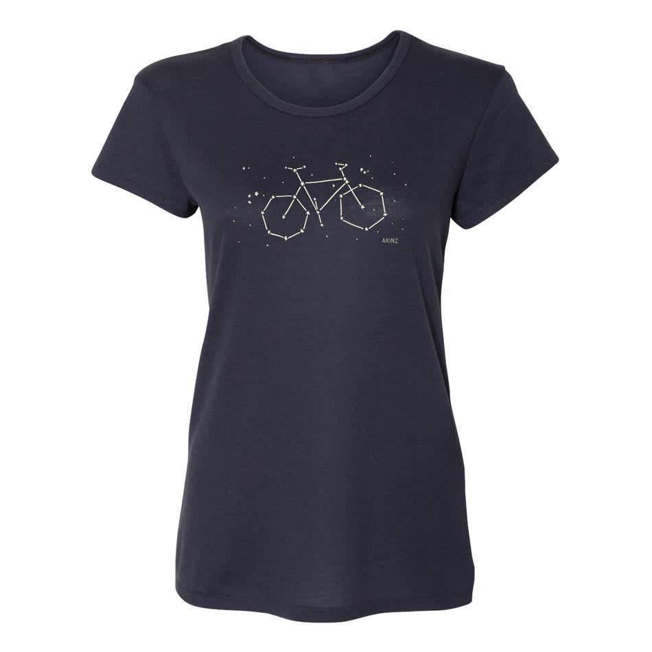 Akinz | Constellation Womens Fitted Bike Tee, T-Shirts, Akinz, Defiance Outdoor Gear Co.