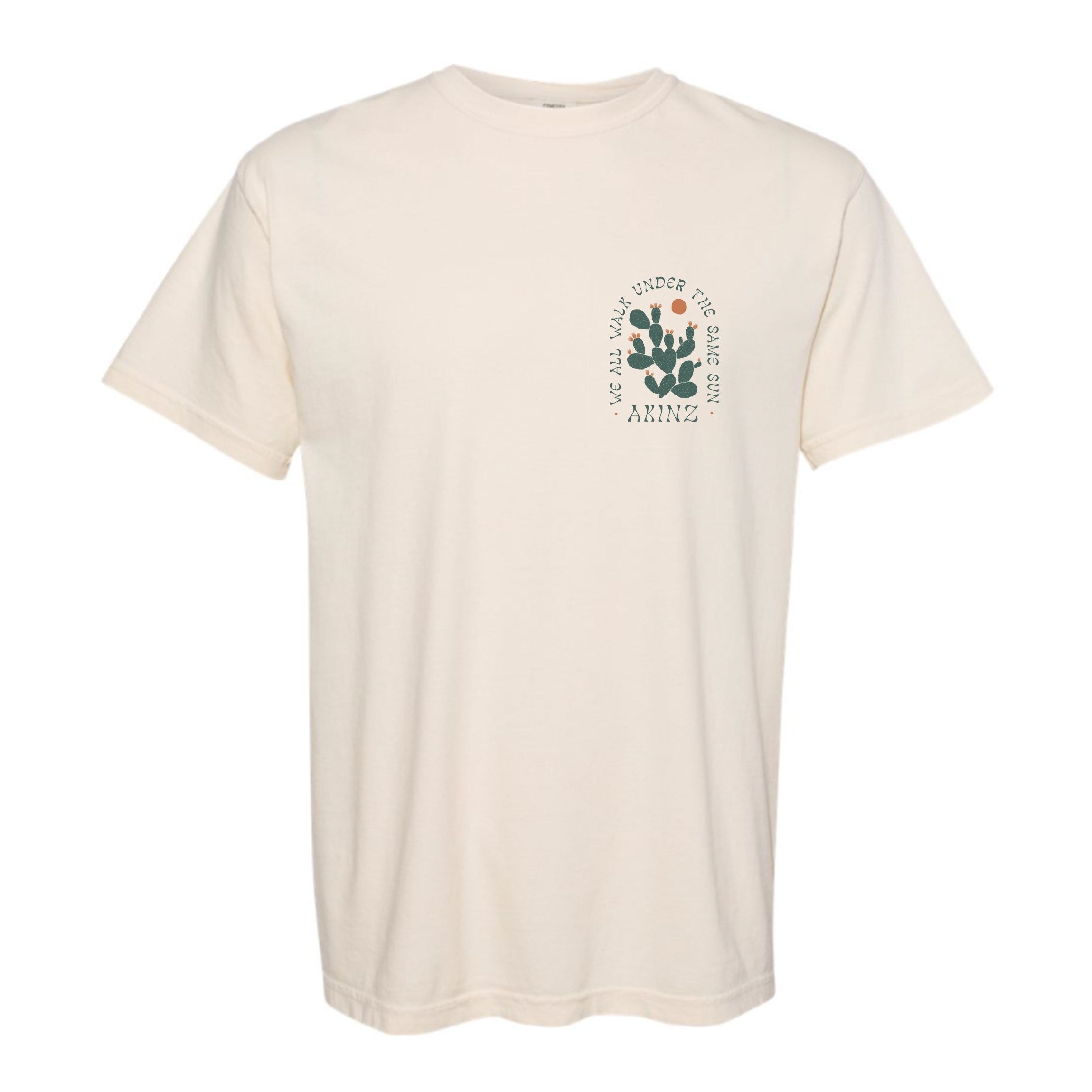 Akinz | We All Walk Under The Same Sun Cactus Tee Shirt, T-Shirts, Akinz, Defiance Outdoor Gear Co.