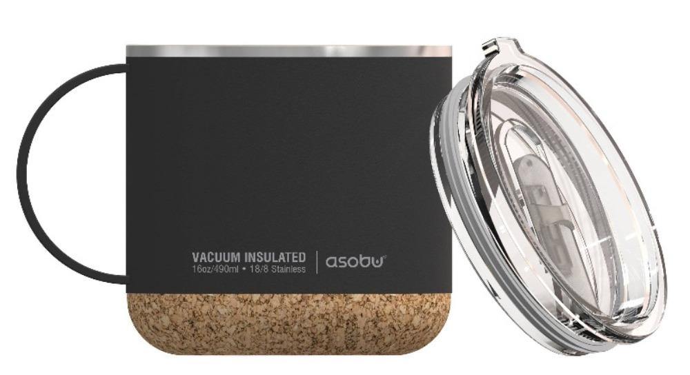Asobu | Insulated Coffee Mug With Cork Bottom, Travel Lid & Stopper, Mugs, asobu, Defiance Outdoor Gear Co.