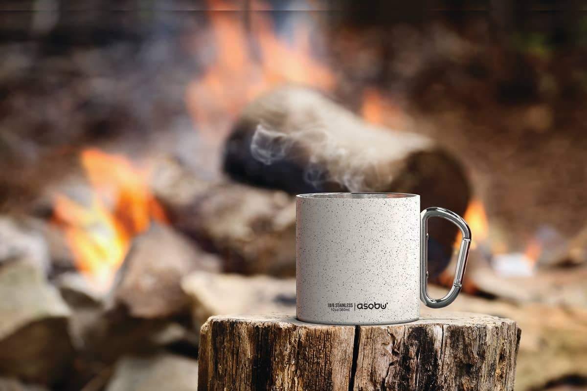 Asobu | Stainless Steel Campfire Mug With Carabiner Clip Handle - Double Walled Insulated, Mug, asobu, Defiance Outdoor Gear Co.