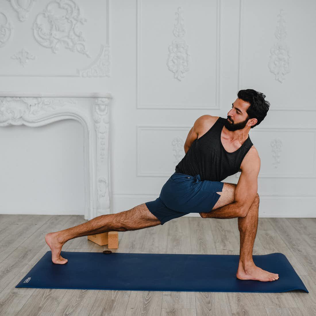 B Yoga | Natural Rubber Yoga Exercise & Workout Mat - Deep Sea Blue, Yoga Mat, B Yoga, Defiance Outdoor Gear Co.