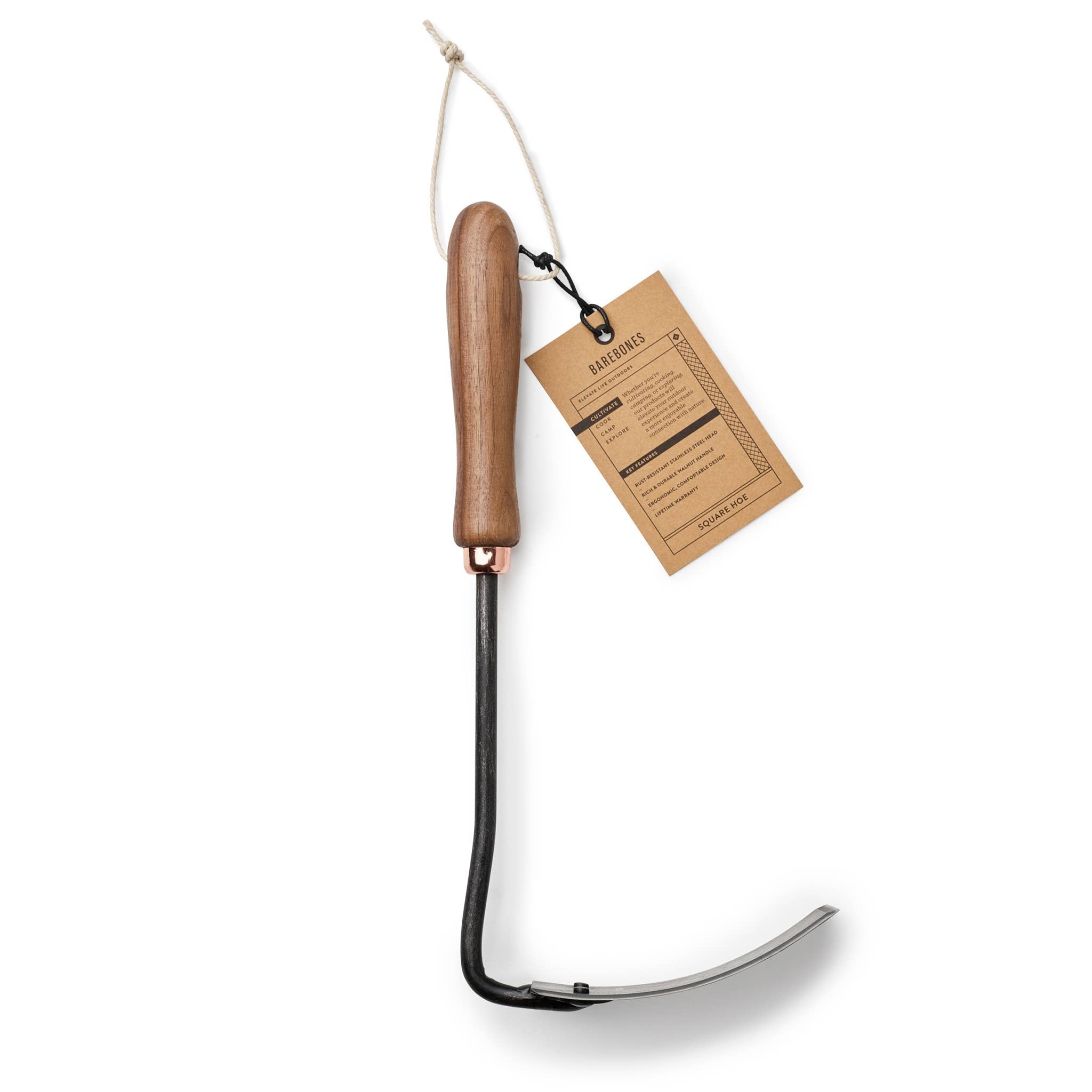 Barebones | Gardening Walnut Square Hoe, Garden, Barebones, Defiance Outdoor Gear Co.