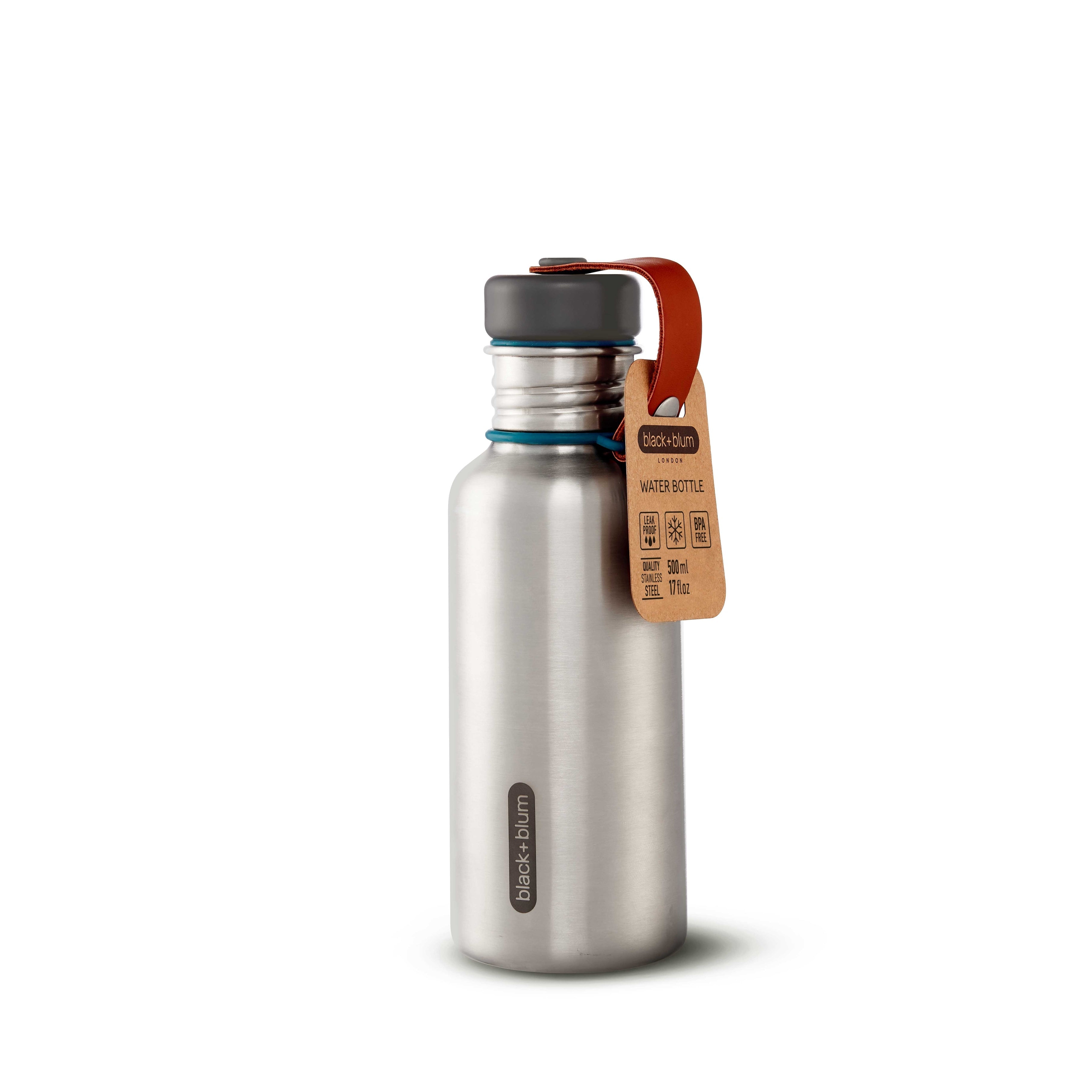 Black + Blum | Kid Sized Stainless Steel Insulated Water Bottle With Leather Strap, Water Bottle, Black + Blum, Defiance Outdoor Gear Co.