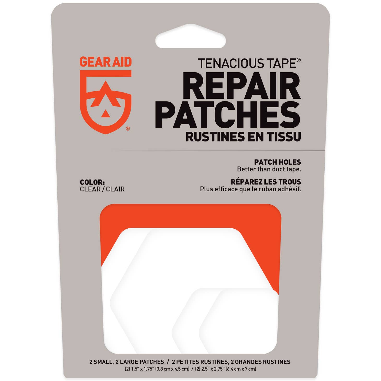 Gear Aid Tenacious Tape Repair Patches - Clear