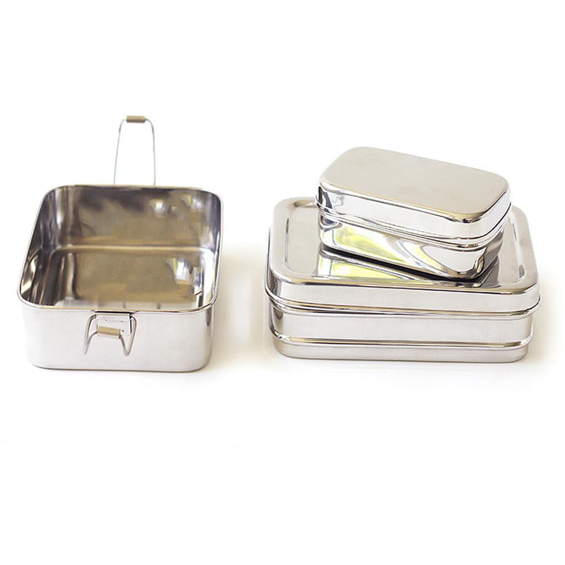 ECOlunchbox |  Three-in-One Classic Bento Lunch Box - Stainless Steel, Bento Box, ECOLunchbox, Defiance Outdoor Gear Co.