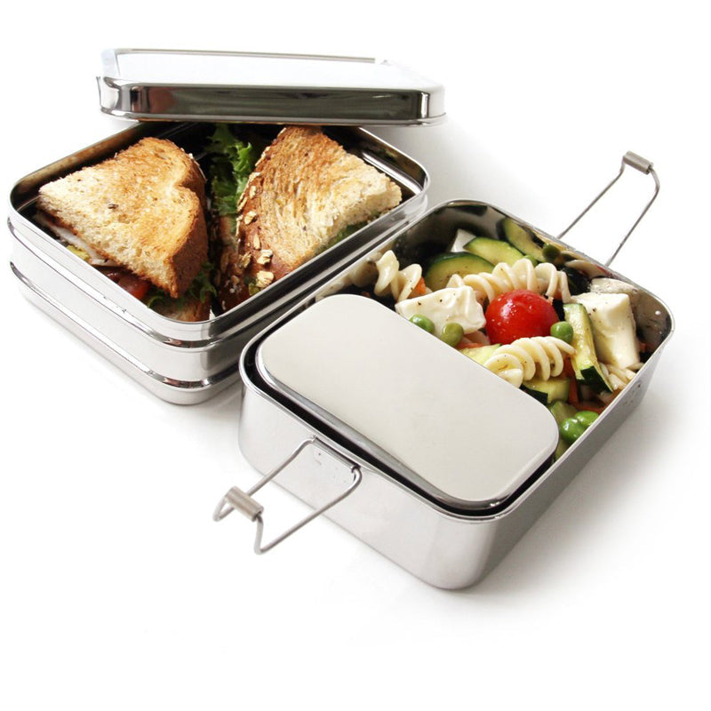 ECOlunchbox |  Three-in-One Classic Bento Lunch Box - Stainless Steel, Bento Box, ECOLunchbox, Defiance Outdoor Gear Co.