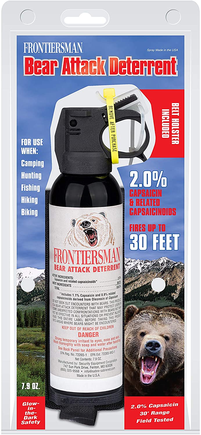 Frontiersman | Bear Spray Attack Deterrent, Emergency, Frontiersman, Defiance Outdoor Gear Co.