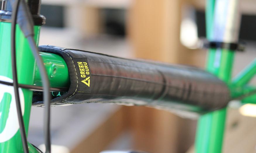 Green Guru Bicycle Top Tube Protector -Made With Recycled Bike Tubes