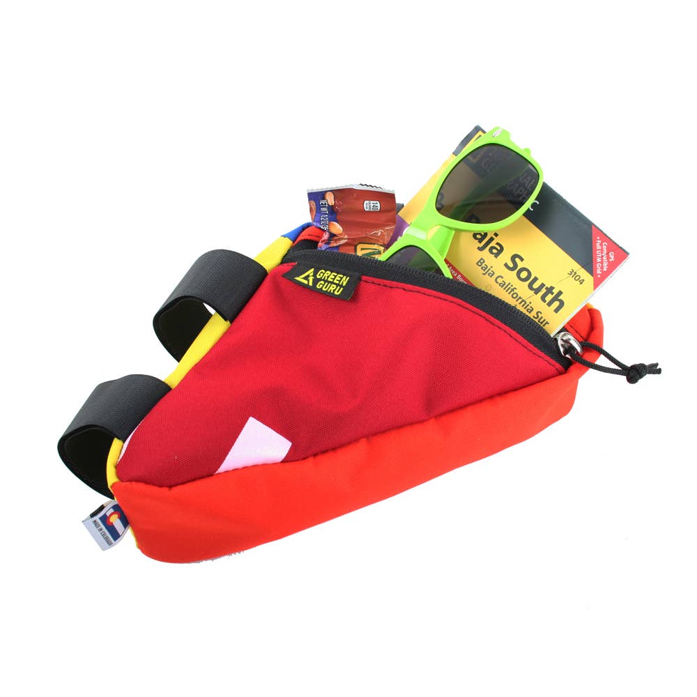 Green Guru | Gripster Bicycle Frame Bag - Multicolor | Pacific Rayne