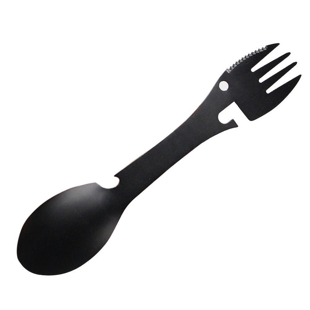 RISON Titanium 3-in-1 Spork - Fork, Spoon & Knife Combo | Lightweight Eco-Friendly Camping Utensil
