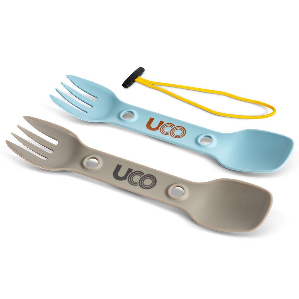 Uco | UTILITY SPORK 2-PACK WITH TETHER, Utensils, Pacific Rayne, Defiance Outdoor Gear Co.