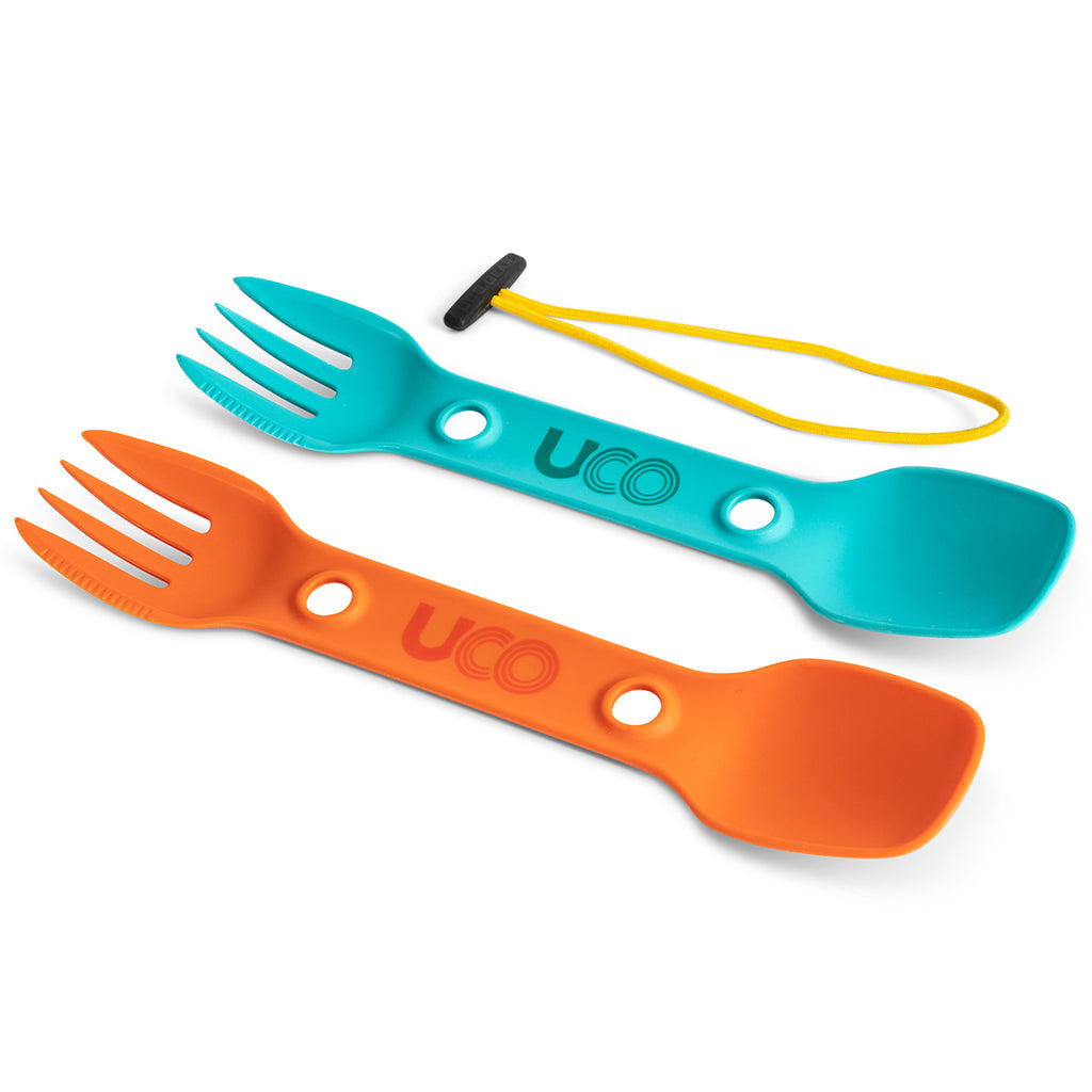 Uco | UTILITY SPORK 2-PACK WITH TETHER, Utensils, Pacific Rayne, Defiance Outdoor Gear Co.