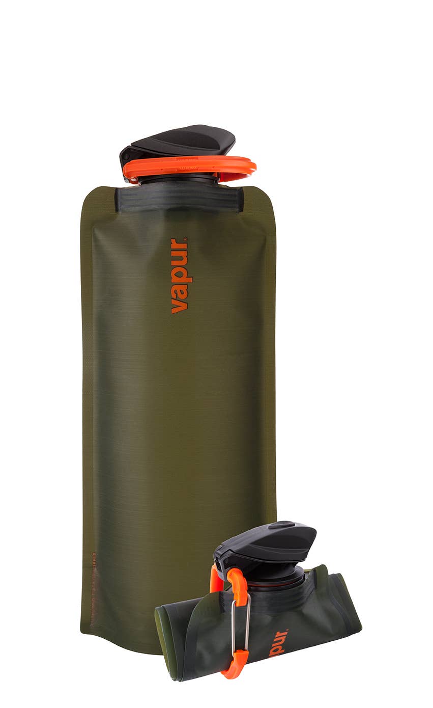 Vapur | Wide Mouth Collapsible Water Bottle With Carabiner Clip - Eclipse, Water Bottle, Vapur, Defiance Outdoor Gear Co.