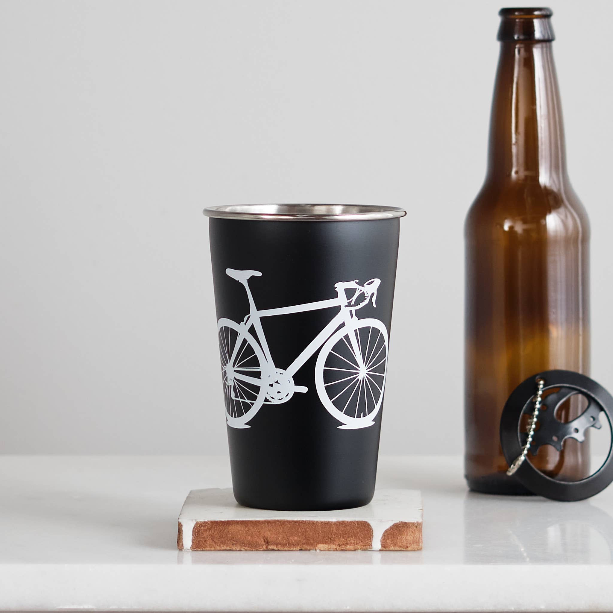 Vital Industries | Bicycle Black Stainless Steel Tumbler, Mugs, Vital Industries, Defiance Outdoor Gear Co.