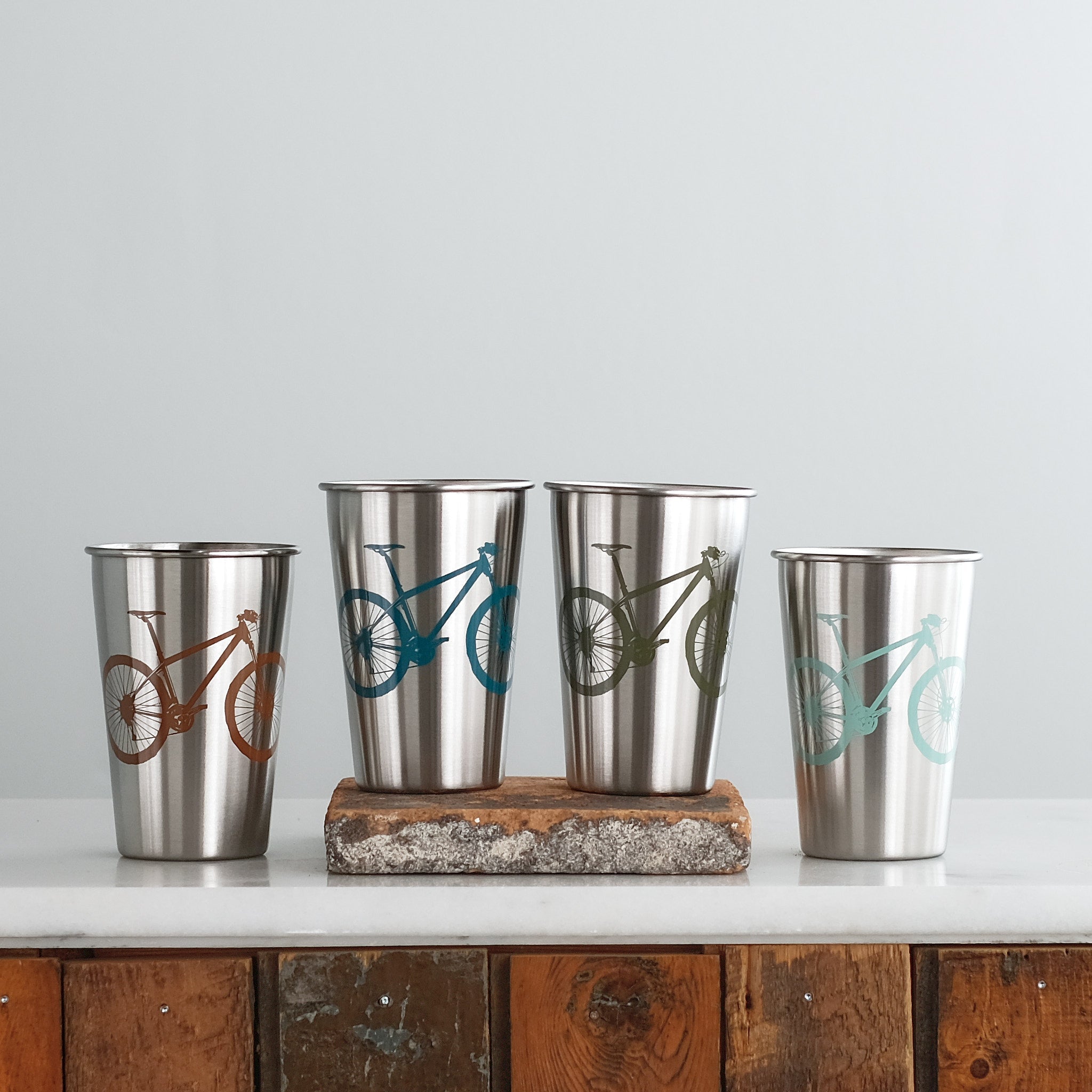 Vital Industries | Bicycle Stainless Steel Tumblers - Earth, Mugs, Vital Industries, Defiance Outdoor Gear Co.
