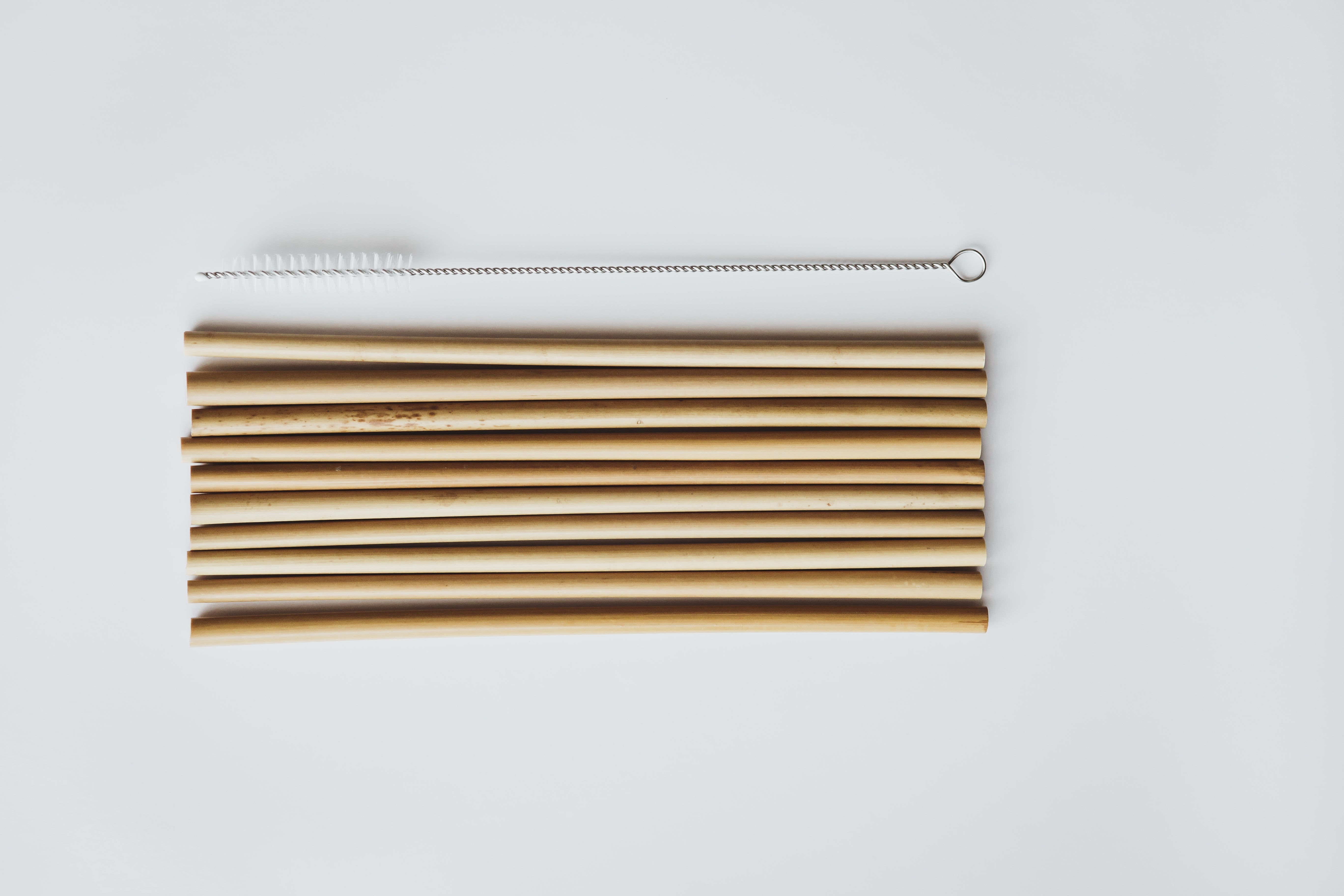 Zero Waste MVMT | The Best Reusable Bamboo Drinking Straws With Cleaning Brush - 10 Pack, Straw, Zero Waste MVMT, Defiance Outdoor Gear Co.